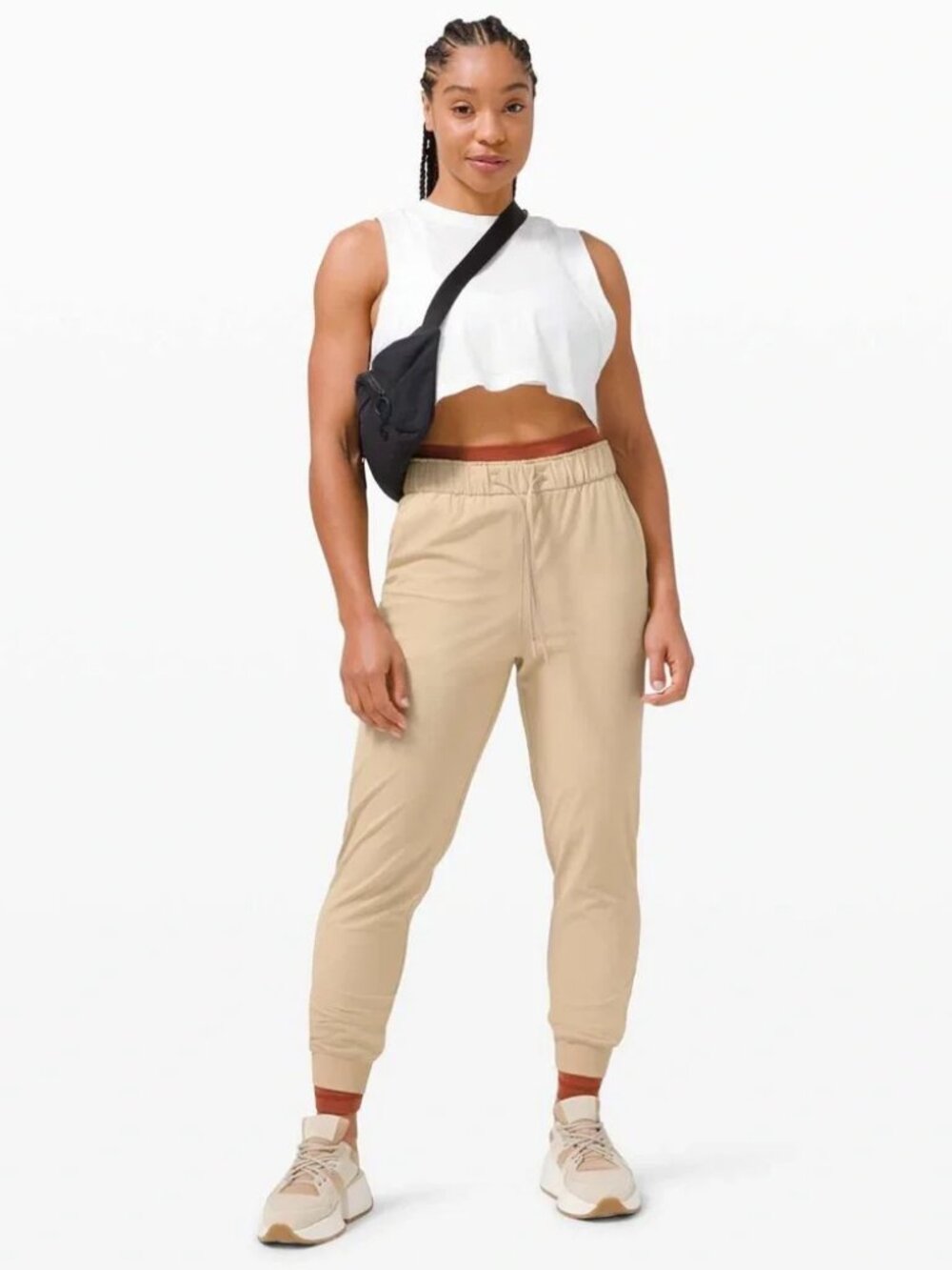 Lululemon Stretch High-Rise Jogger Pants Full Length Sz 8 Luxtreme w Pockets